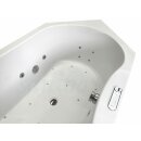 Sechseck Whirlpool Sanibay Basel, 210,5x100cm, mit Whirlpoolsystem MAXI DELUXE